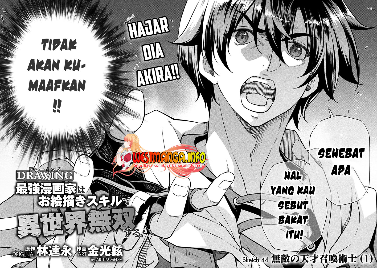 Drawing: Saikyou Mangaka wa Oekaki Skill de Isekai Musou Suru! Chapter 44 Bahasa Indonesia